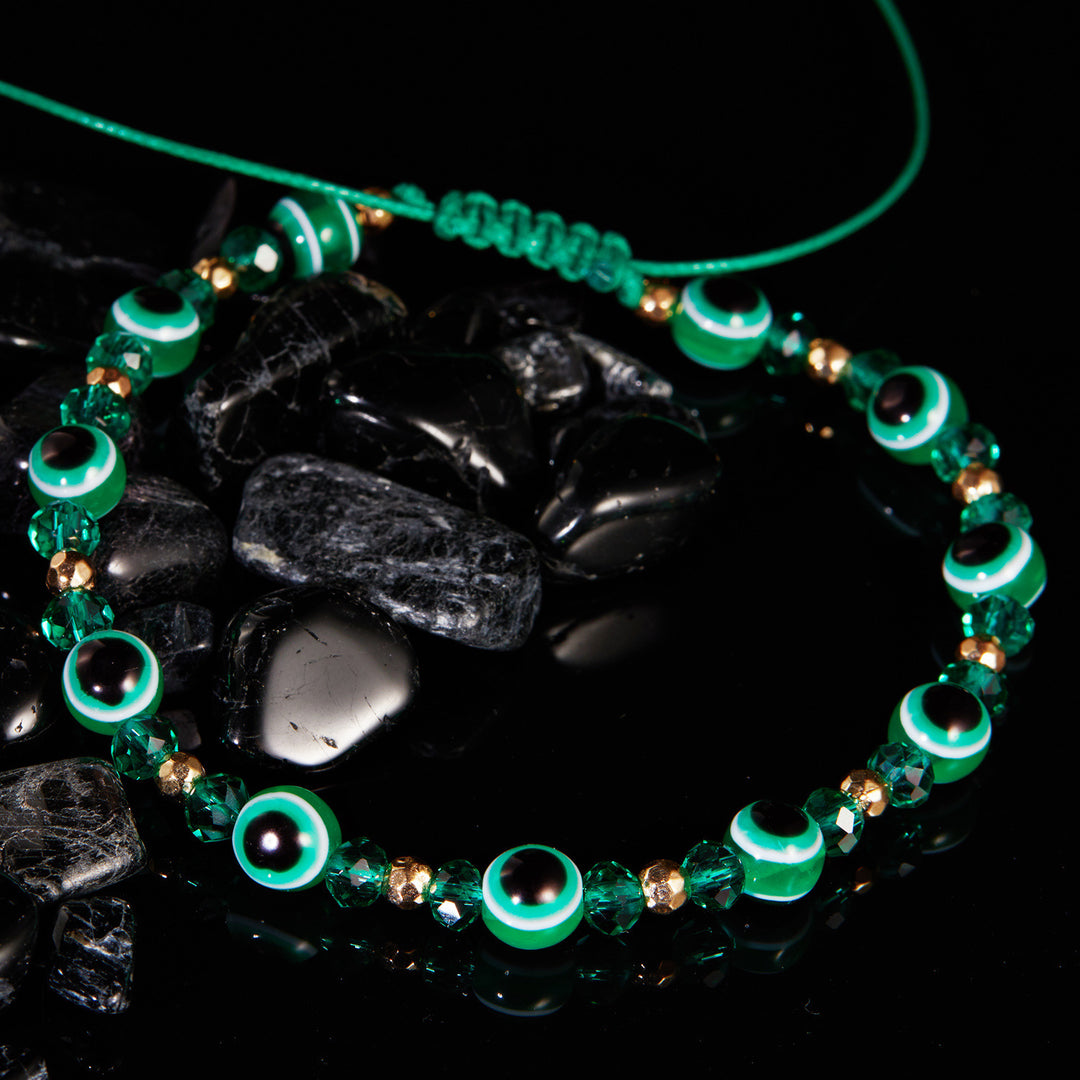 Pulsera de relevo de cristal ocular pulsera ajustable