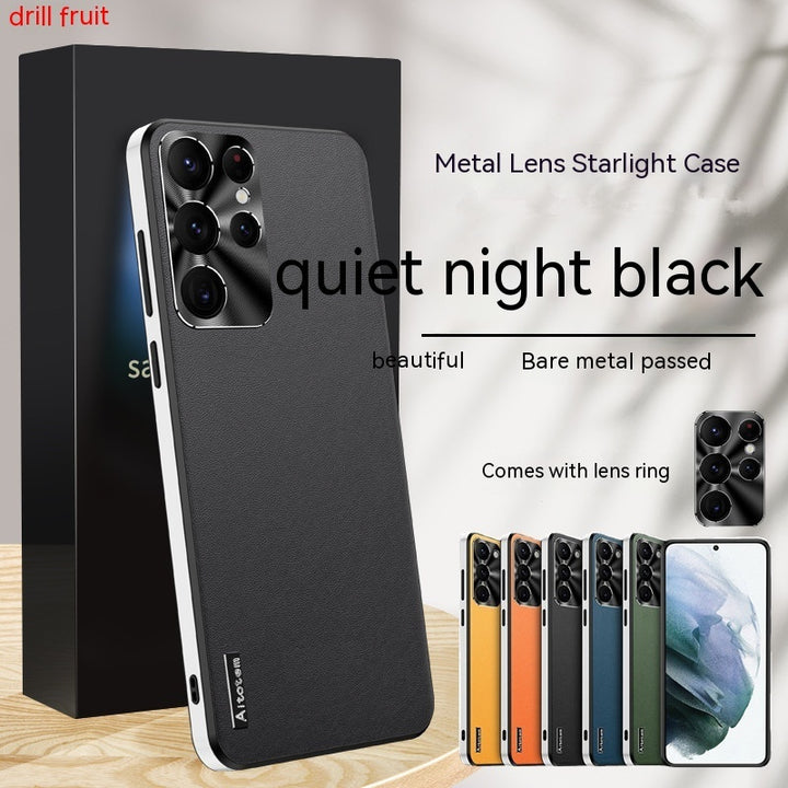 Phone Case S22Ultra Metal Lens S21U New Frosted S21 Starlight Protective Cover