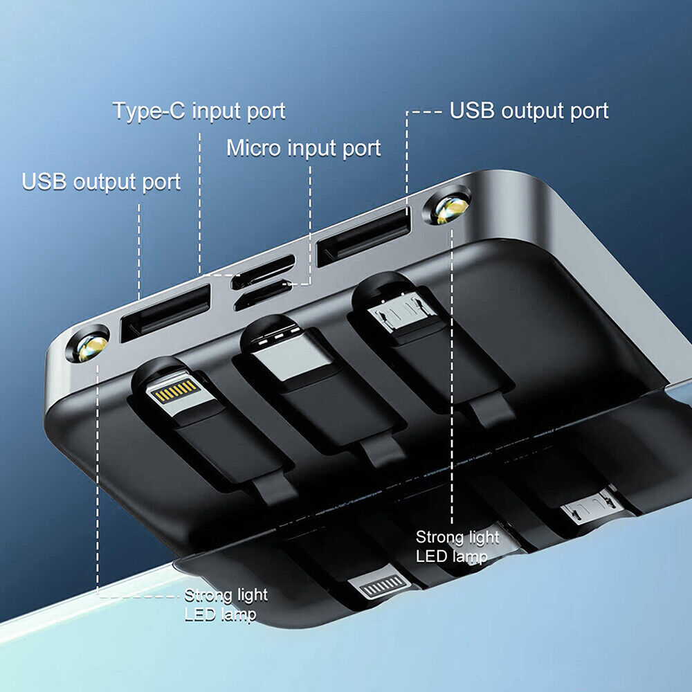 Banc Cumhachta Soghluaiste 6000Mah Batter Fón Póca Battery Cúltaca áisiúil UK