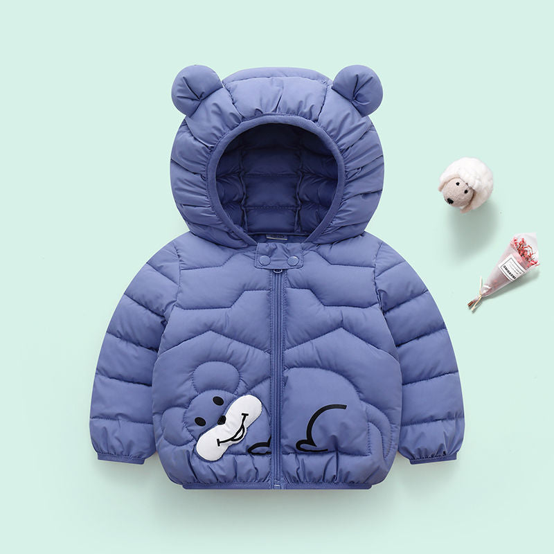 Children's Hooded Thick Warm Jacket For Babies