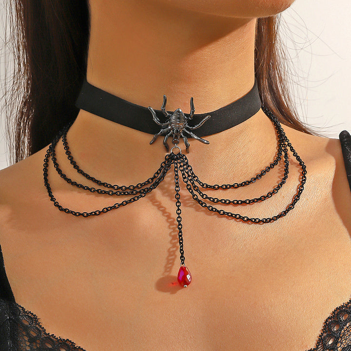 Collar de Halloween Bat Ghost Skost Posting Spider Accesorios