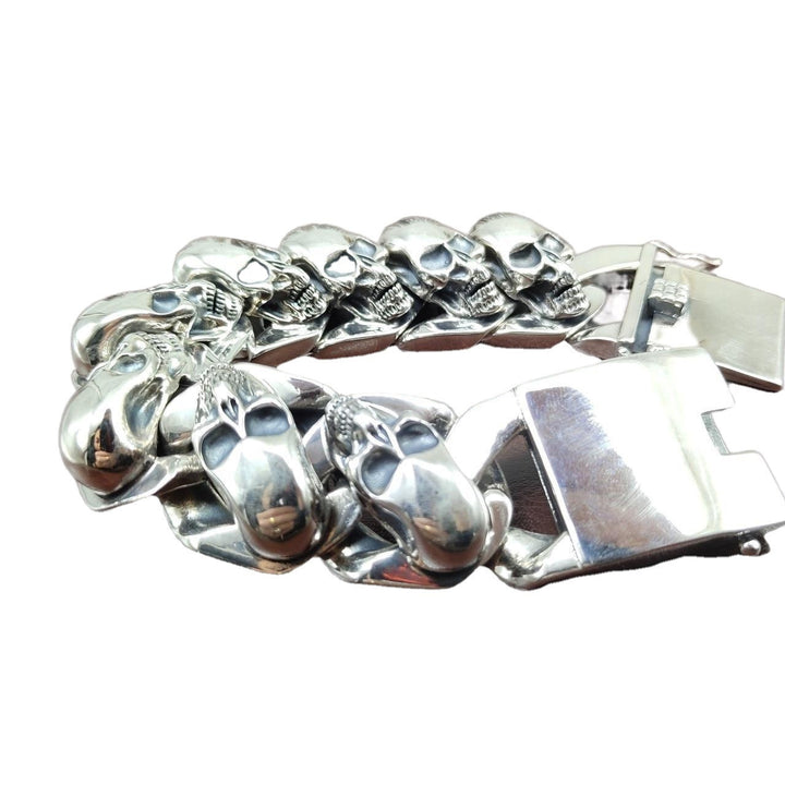 S925 Persoonlijkheidsveer Skull Bracelet voor mannen