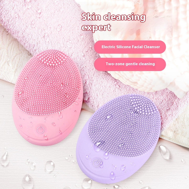 Instrument de massage de lavage de visage de beauté Instrument de nettoyage en silicone électrique