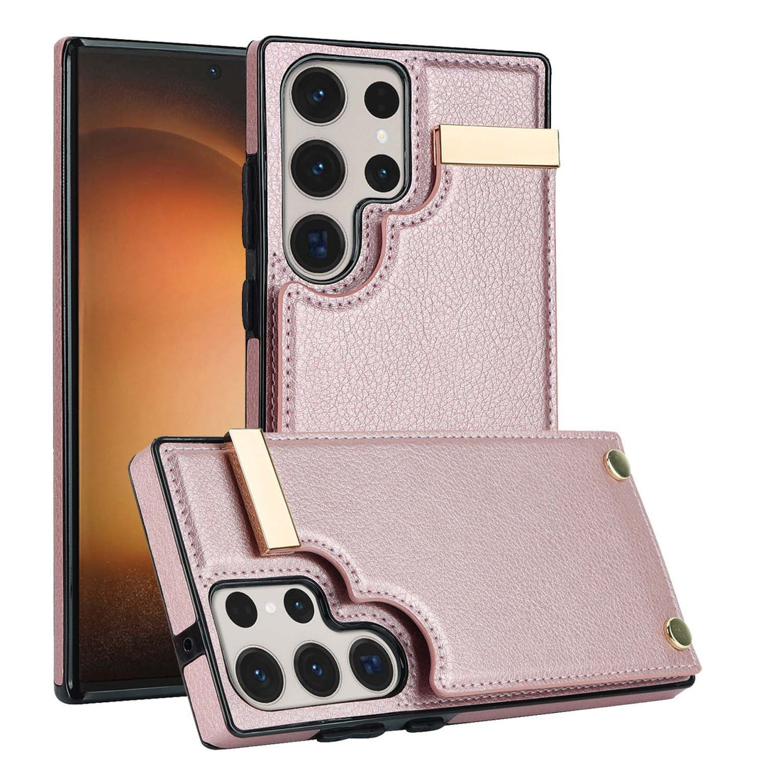 Card Hardware Organ Leather Phone Case