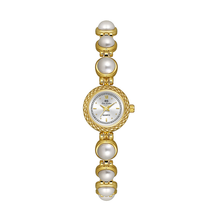 BS Uusi kevyt ylellinen helmirannekoru Women's Watch