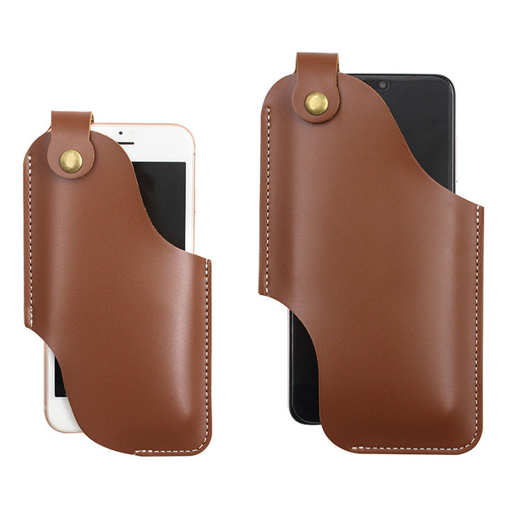 Cintura de cuero bolsillo de teléfono móvil portátil