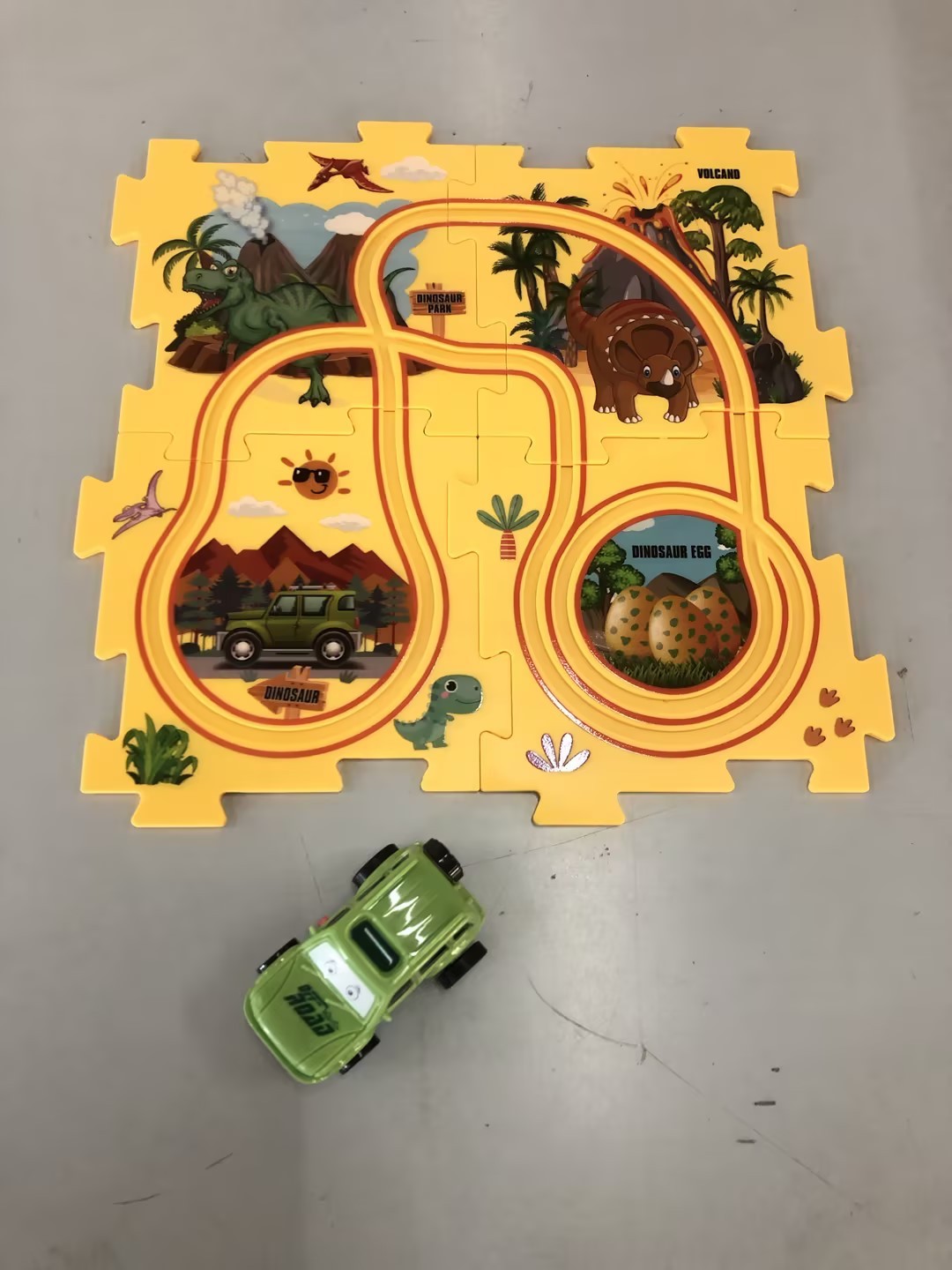 Детские головоломки электрический железнодорожный спидец DIY Сборка электромобиль Автоматическое железнодорожное городское сцена строительство
