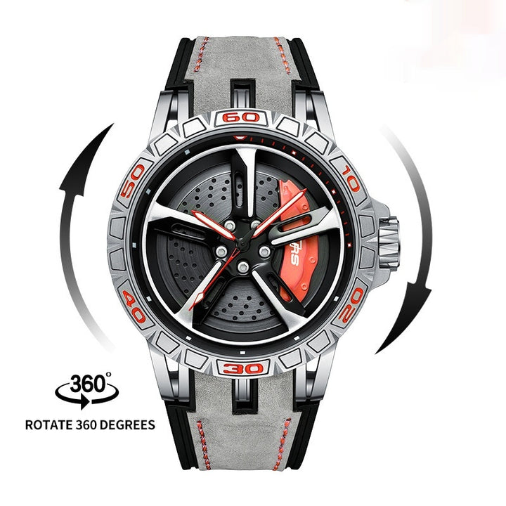 Reloj de hombres Matrícula Hollow tridimensional