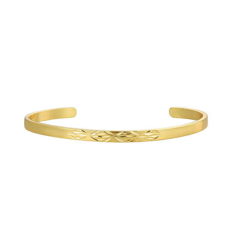Carven Design Pattern Bracelet Simple Personalized All-match Cold Style