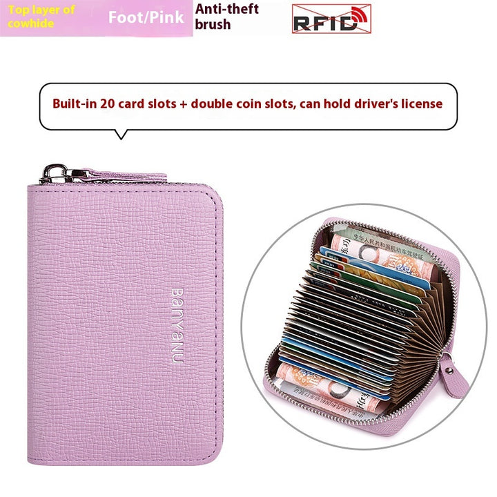 Guangzhou Banyanu Leather Factory Card Holder Female