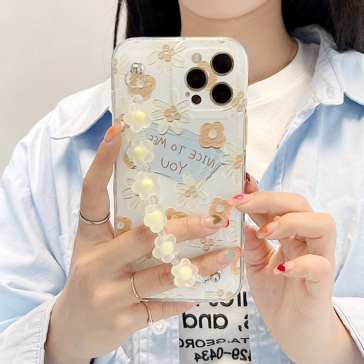 Small Yellow Flower Chain Phone Case
