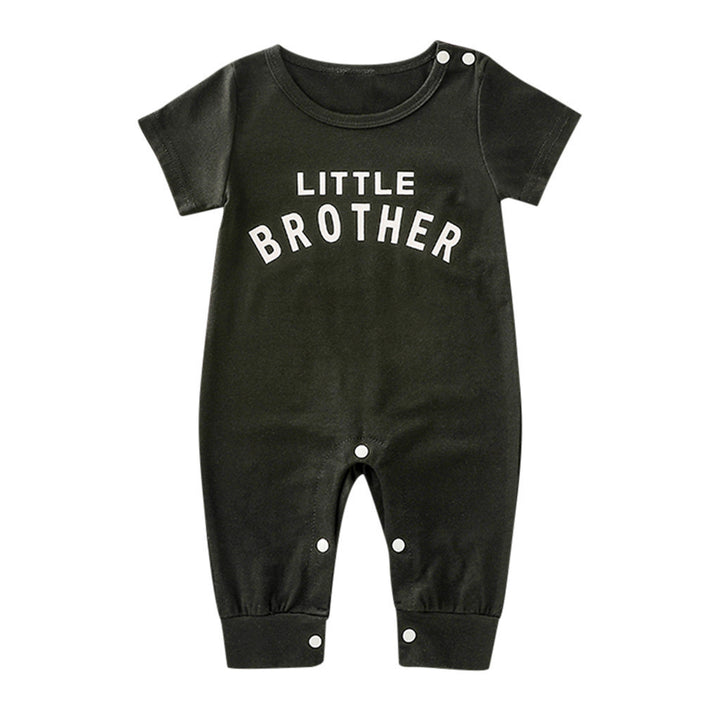 Mannelijk alfabet lange mouwen romper pasgeboren baby jumpsuit vrouwelijke baby casual romper