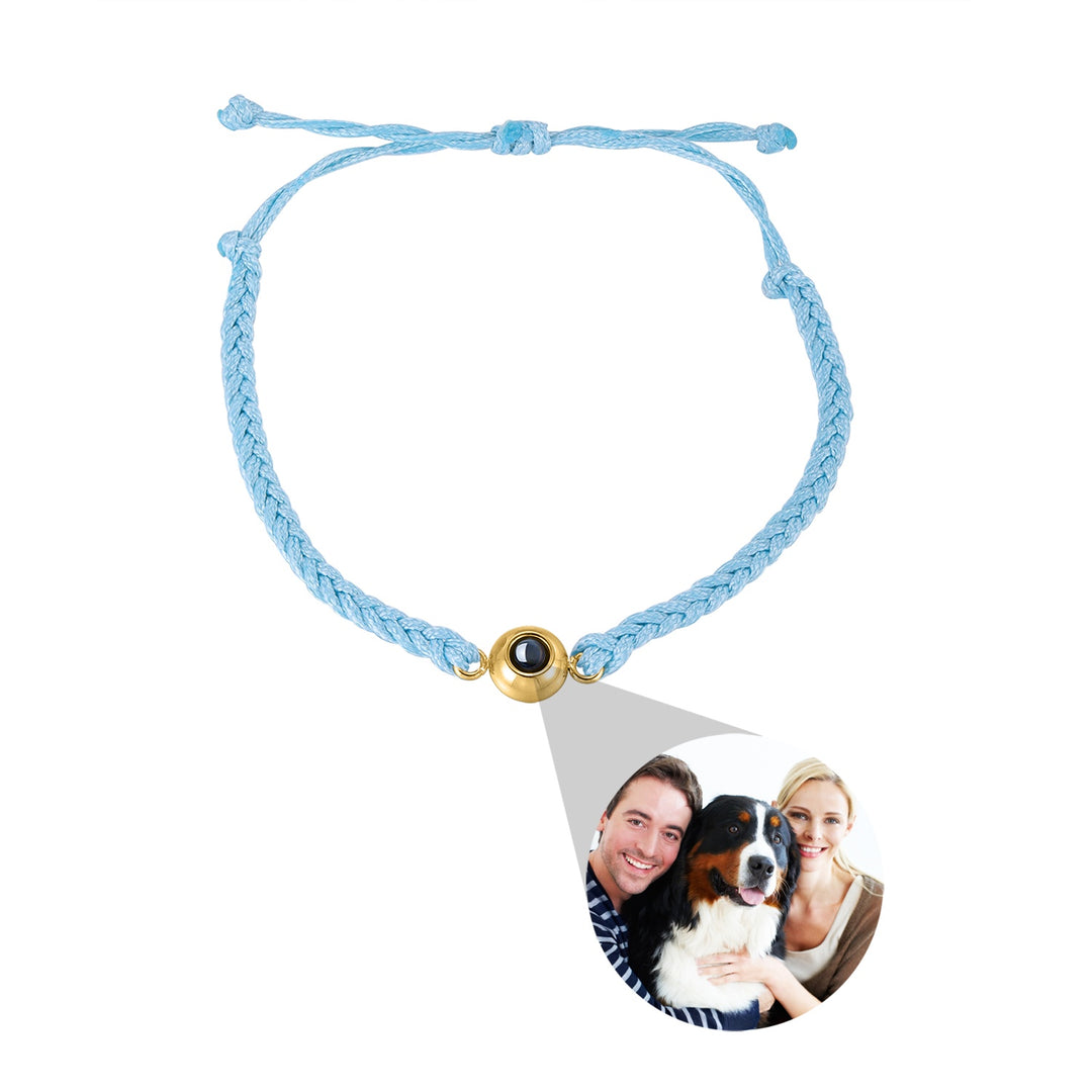 Bracelete de projeção de foto de cor de cor de cor criativa Photo para os amantes da mão Jóias de personalidade para homens e mulheres Presente do Dia dos Namorados