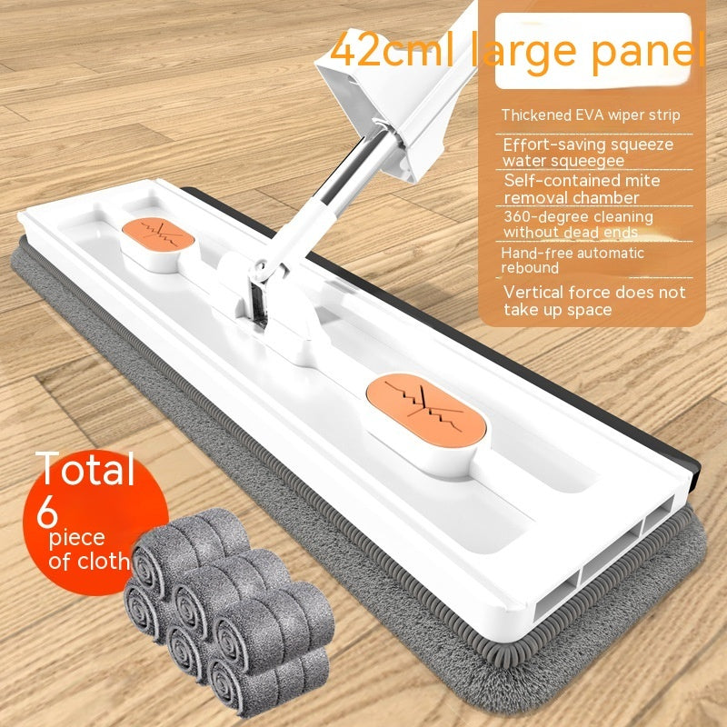 Uusi tyyli iso litteä mop 360 pyörivä mop sopivat erityyppiset lattiat Vahva veden imeytyminen kodinpuhdistuslattioille
