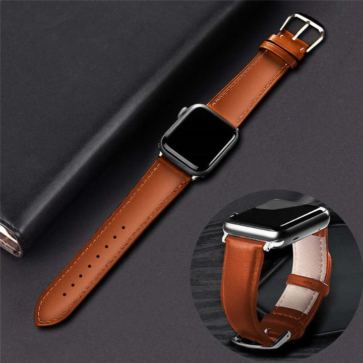 Bracelet de bracelet de montre en cuir en cuir en deux couches en deux couches