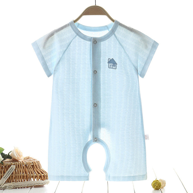 Baby 'egyrészes ruhák nyári vékony férfiak' Harbin ruhái tiszta pamut nők pizsama nyári rövid ujjú újszülött gyermekek nyári ruhái