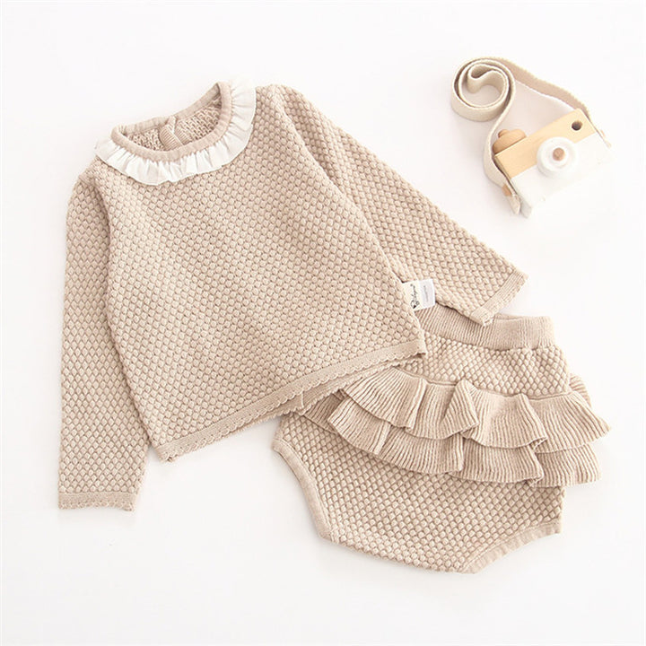 Lace baby knitwear