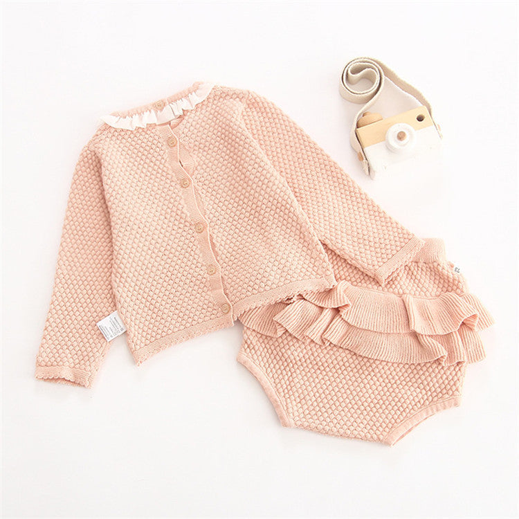 Lace baby knitwear