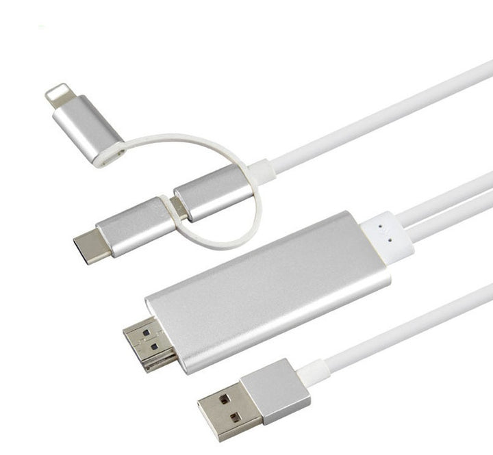 Tip-C până la HDMI trei într-un cablu de proiecție a telefonului mobil