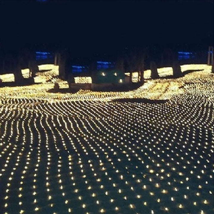 Lumières LED de Noël Lumières de cordes extérieures extérieures LUCTURES DE FISHNET PLUS PLUS DE LUMIRES DE FOLUS PAVES PAVES MEDIAGE INS DÉCORATIFS LUMIÈRES