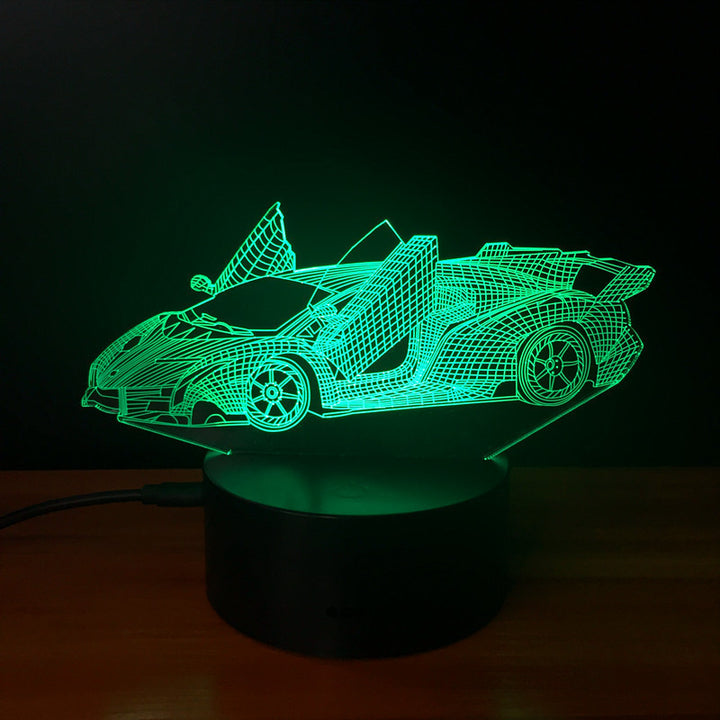 Solas oíche 3D Lamborghini