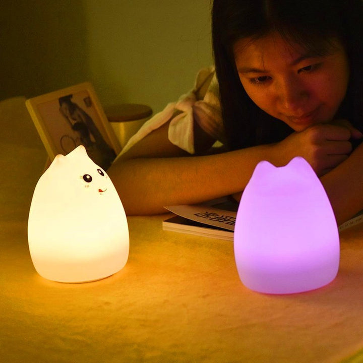LED -uri de noapte cu senzor de atingere siliconică pentru copii copii