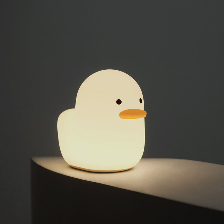 Nordic süßer schöner Cartoon Dumpf Ente LED Night Light Silicon USB Ladestelle Nachtlicht Feiertag Geschenke Kinder Zimmer Nacht Schlafzimmer Schlafzimmer