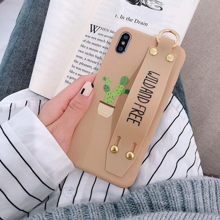 Wristband holder phone case