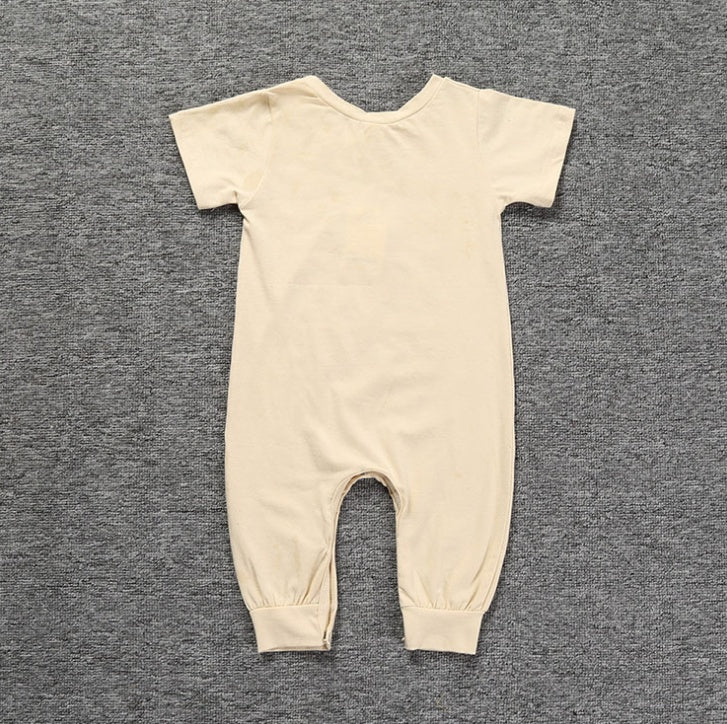 ملابس للأطفال حديثي الولادة من الأولاد والبنات ملابس هامبورغ بأكمام قصيرة وأكمام قصيرة من 0 إلى 18 شهرًا