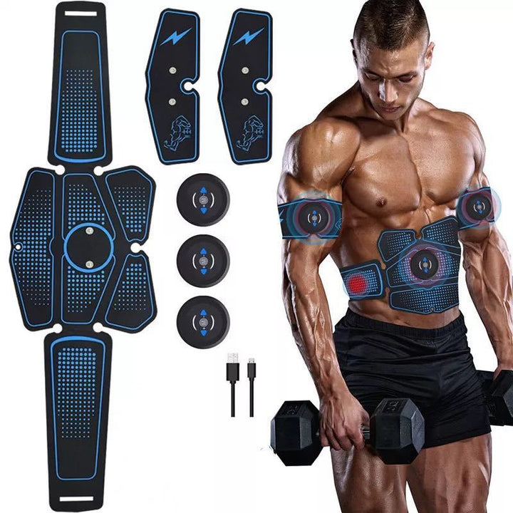 Entraînement musculaire abdominal avec un équipement de fitness EMS