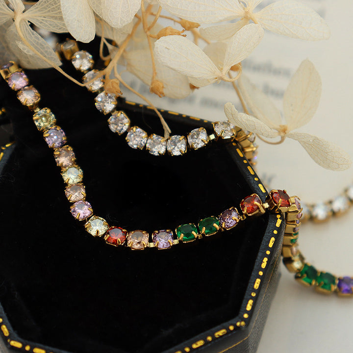 Pulsera de circón de diamantes de imitación de lujo de lujo de lujo popular