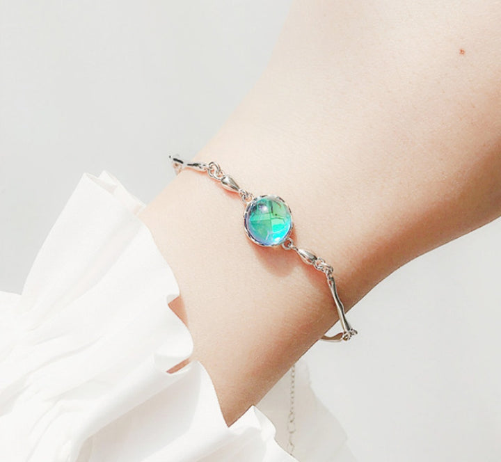 Bracelet à perles bleues