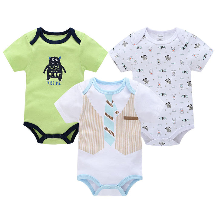 Nouveaux vêtements pour bébé à manches courtes