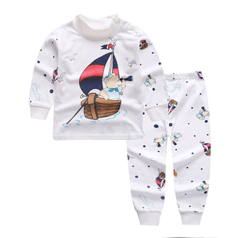 Long sleeve solid color children's clothing
