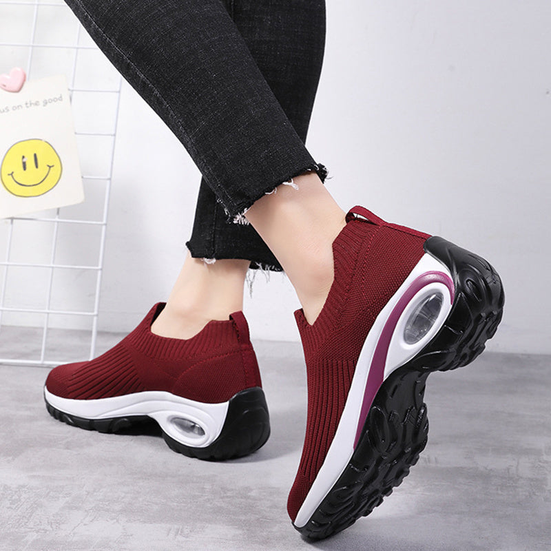 Sneakers Femmes Air Cushion Mesh Breathable Running Sports Chaussures