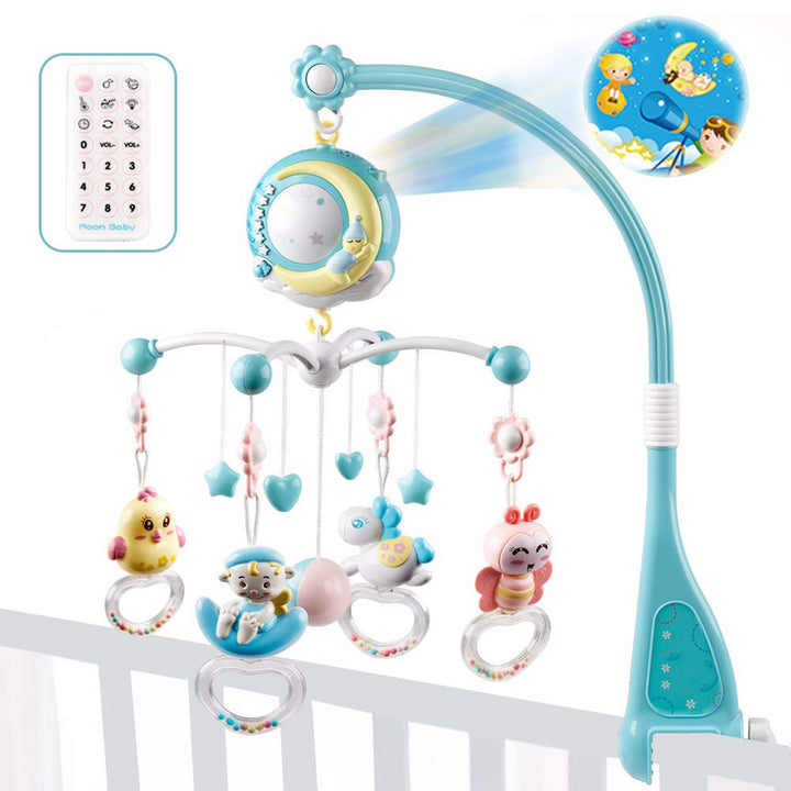BABY PATLES CRIB MOBILES Porta giocattolo giocattolo rotante Mobile Bell Box Proiezione Musicale Proiezione neonato per neonati giocattoli per bambini