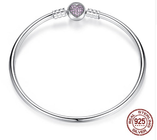 Luxury 100% 925 Chaîne de charme en argent sterling ajustement bracelet original Bracelet pour femmes bijoux authentiques Pulseira cadeau xchs902
