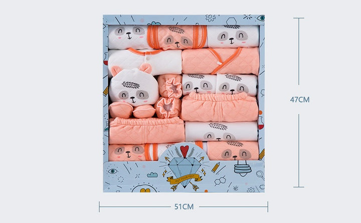 Caixa de presente para recém-nascido conjunto de roupas de bebê algodão