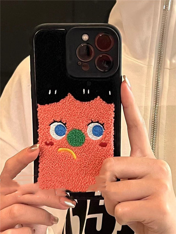 Towel Embroidered Couple Phone Case