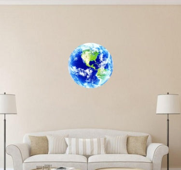 Glow in the Dark 3D Earth Wall Sticker Global Shipping Global