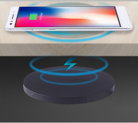 Compatible With  Desk Dining Table Hidden 10 Watt Mobile Phone Wireless Charger 60MM Round Bed Head Embedded Fast Charging