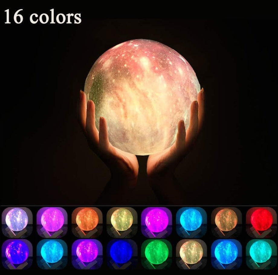 3D utskrift Lunar Light målning Creative Gift Night Light