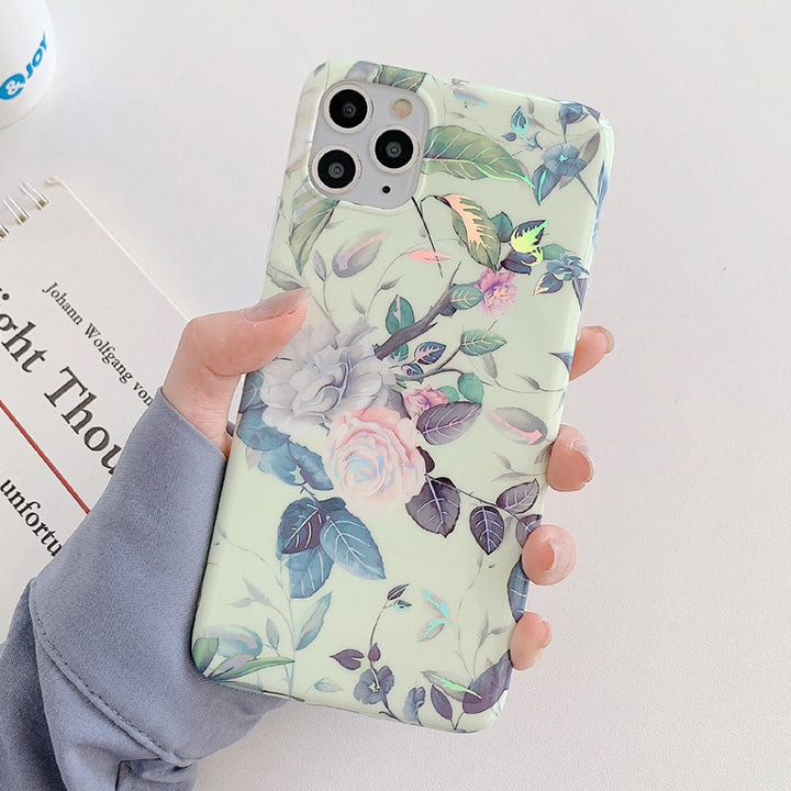 Laser Flowers Mobile Phone Silicone Soft Case