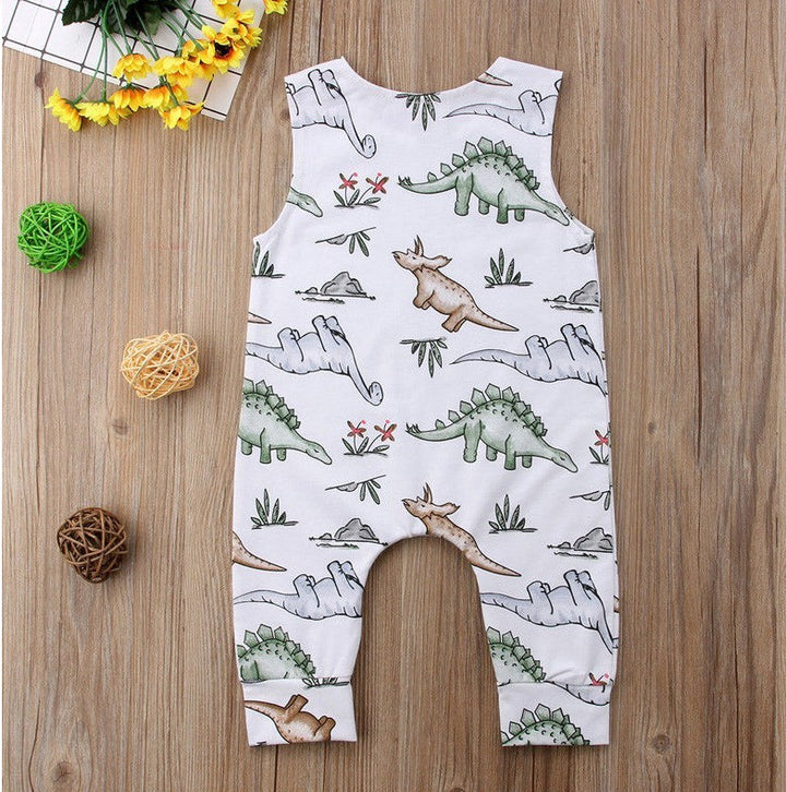 Baby jumpsuit baby kostym dinosaurie jumpsuit crawling kostym
