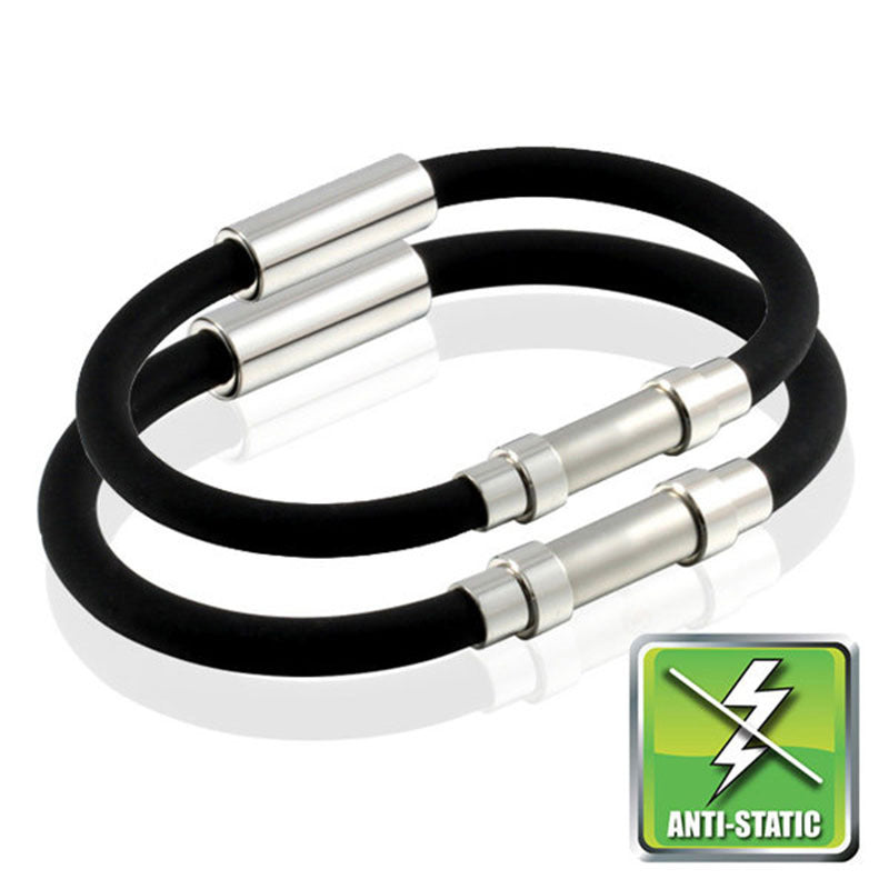 Anti-static Magnetic Snap Silicone Bracelet