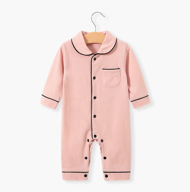 Thin baby one-piece pajamas spring and summer