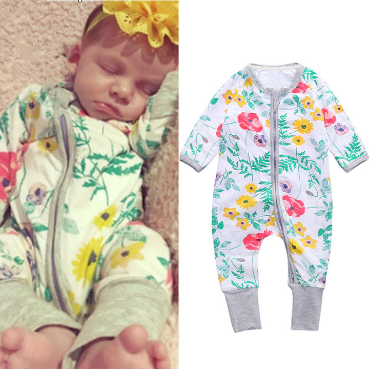A Bamboo Leaf Cotton Baby Uniform Clothing for Infants and Neonatal Climbing Clothing