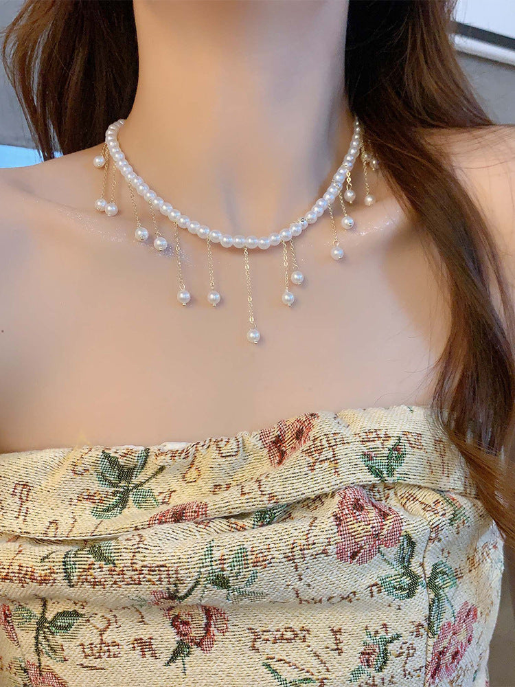 Colier de perle nișă feminină temperamentală
