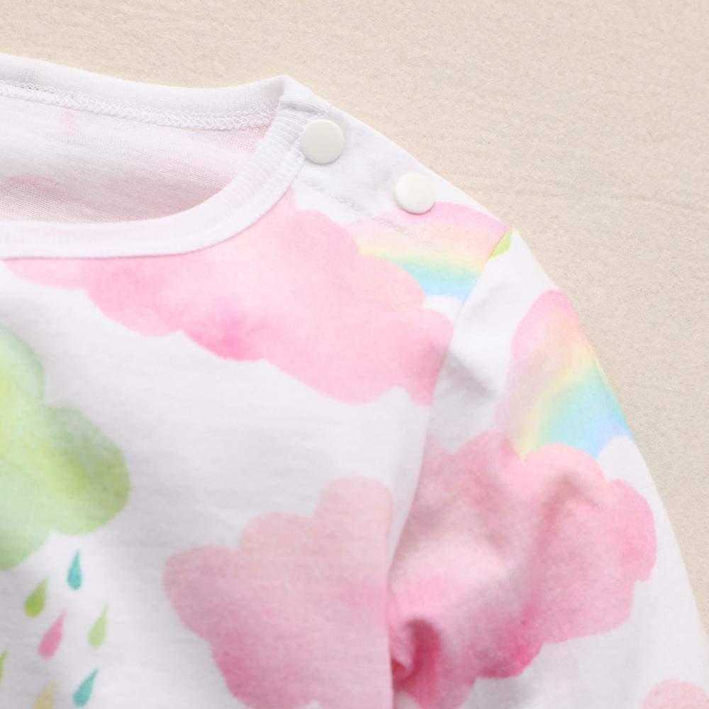 Vêtements une pièce colorés de nuage pour bébé
