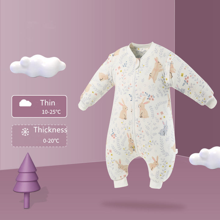 Baby sleepsacks tegneserie mønster baby sovepose vognsekk for nyfødt delt ben